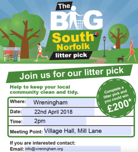2018 notice for Village Tidy event